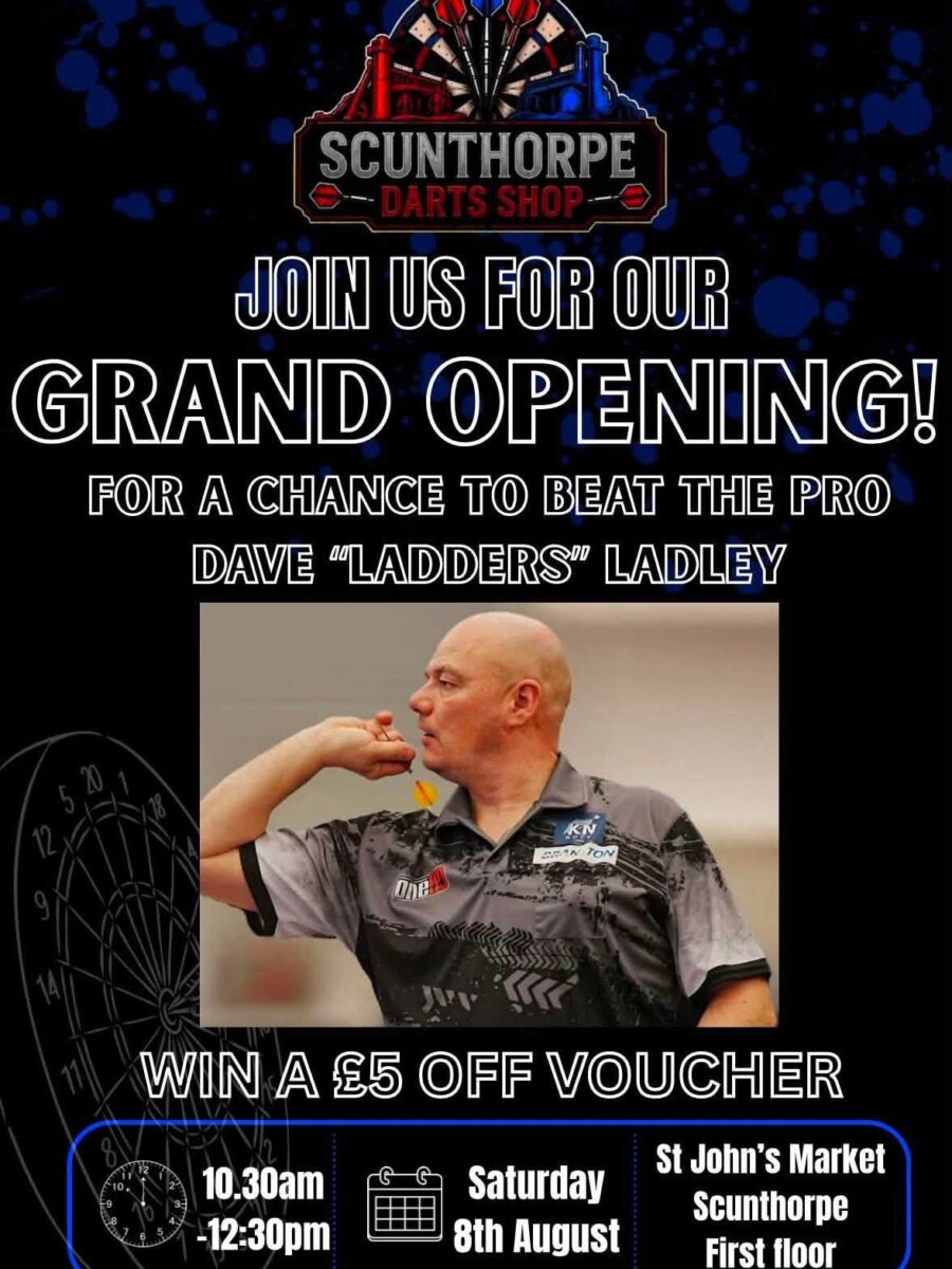 Grand opening at Scunthorpe Darts Shop