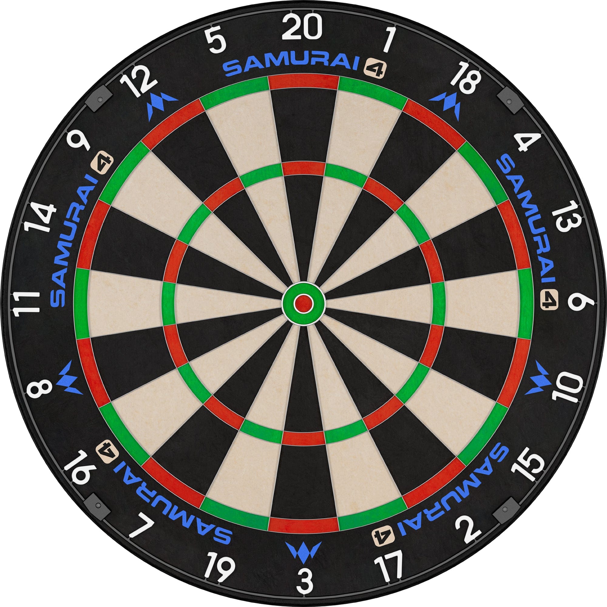 Mission Samurai 4 Dartboard - Professional - Knife Wire - White Spider