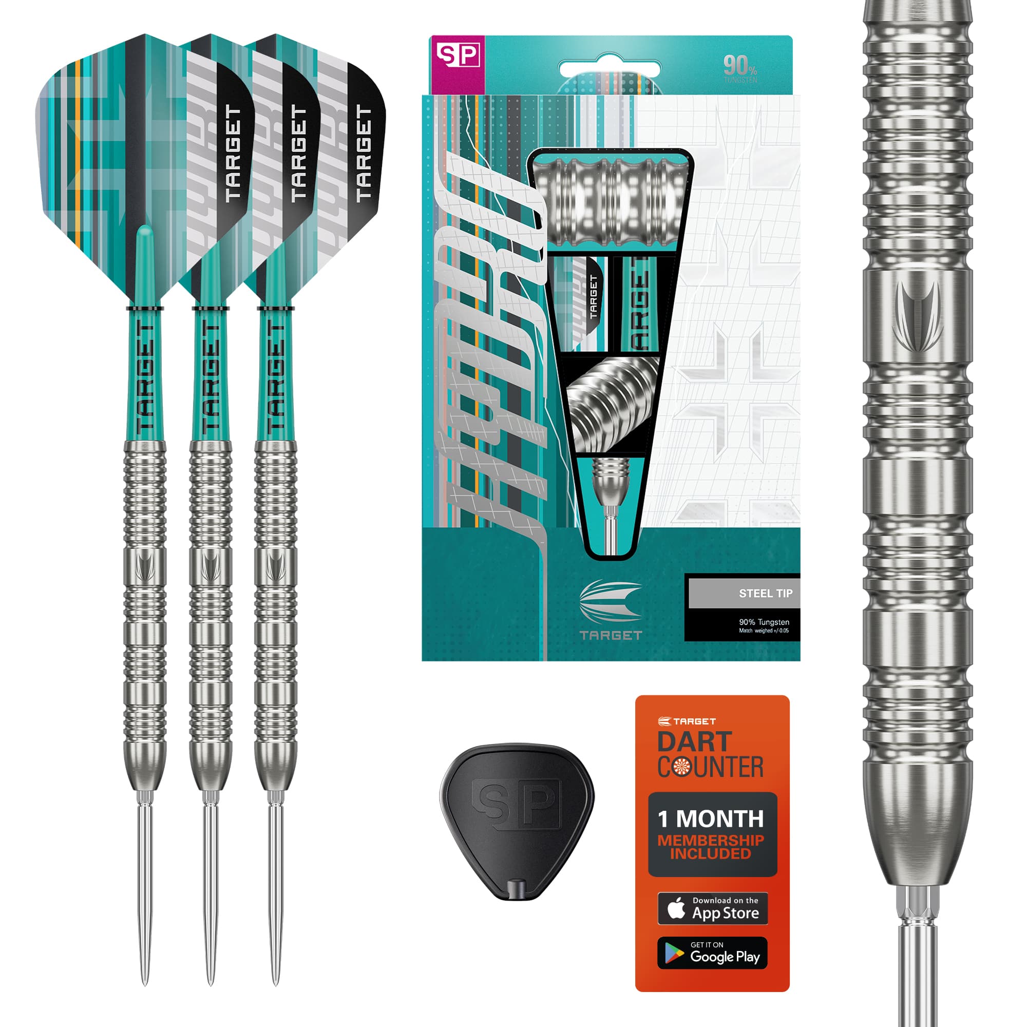 Target Hydro Darts - Steel Tip - 90% Tungsten - 02 - 23g